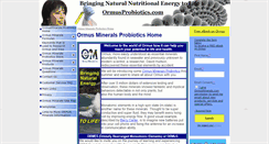 Desktop Screenshot of ormusprobiotics.com